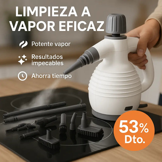 Limpieza profunda sin esfuerzo ni químicos: El poder del vapor en tus manos