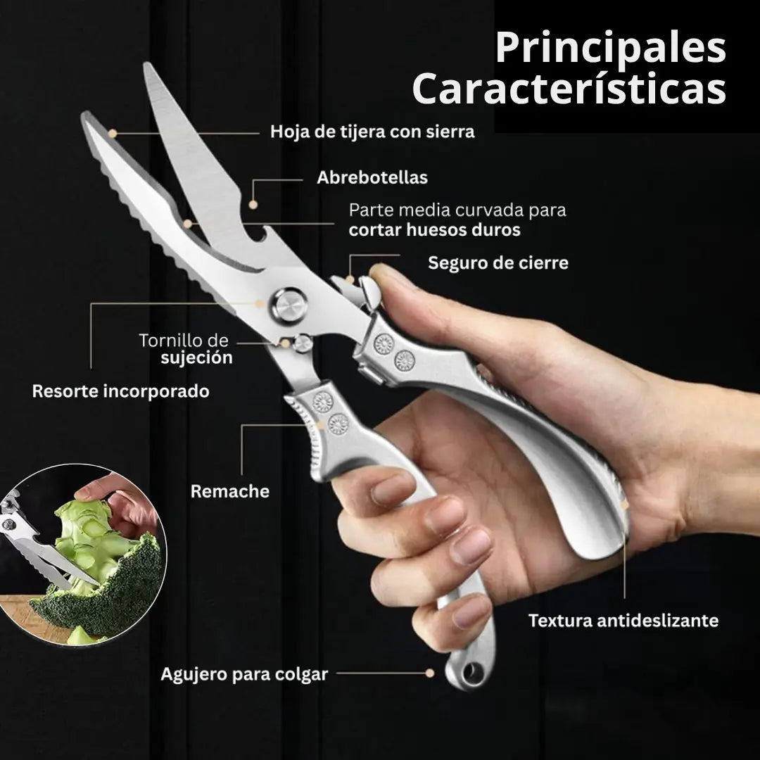 FoodPro™ – Tijeras que hacen fácil despresar carne, cerdo, pescado y más este