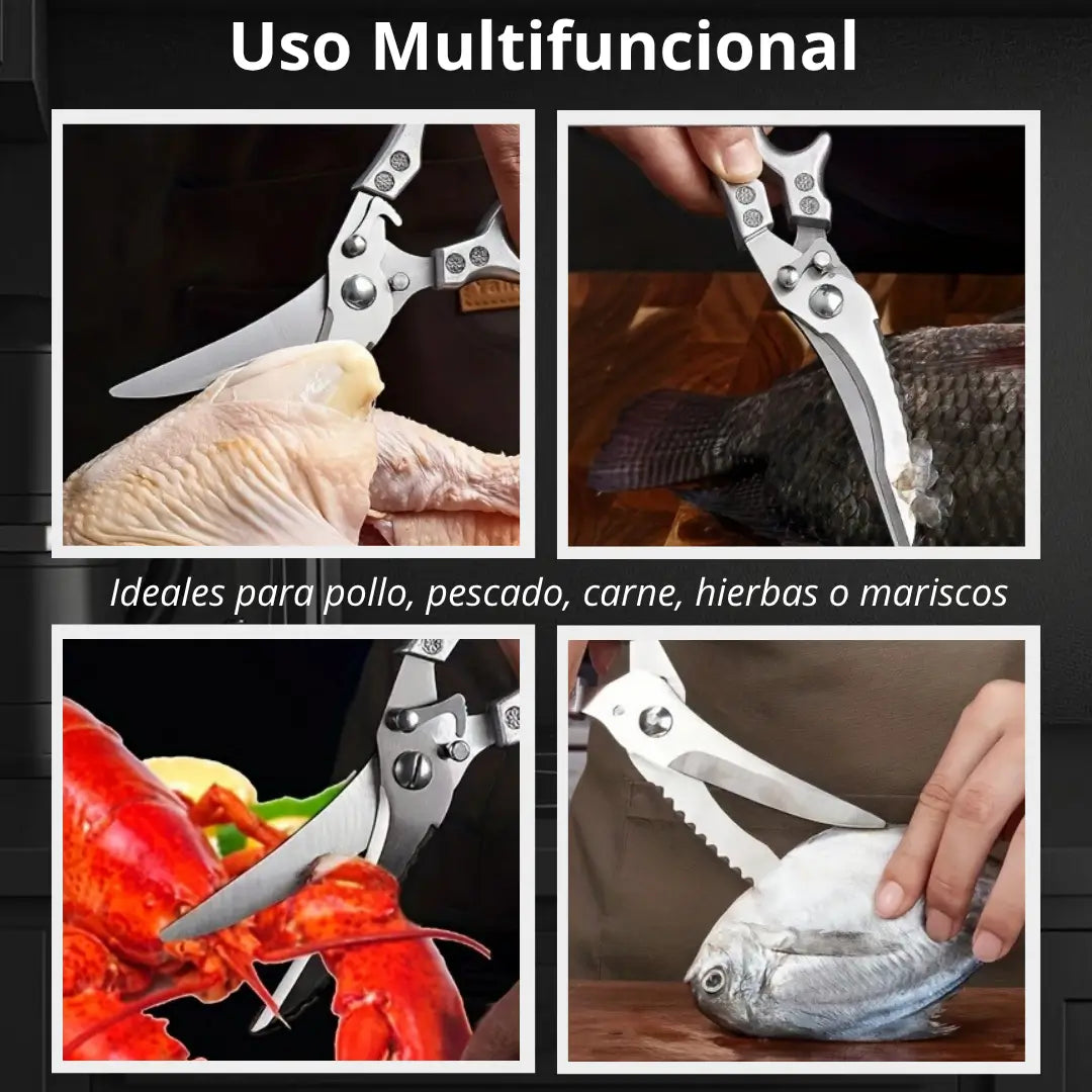 FoodPro™ – Tijeras que hacen fácil despresar carne, cerdo, pescado y más este
