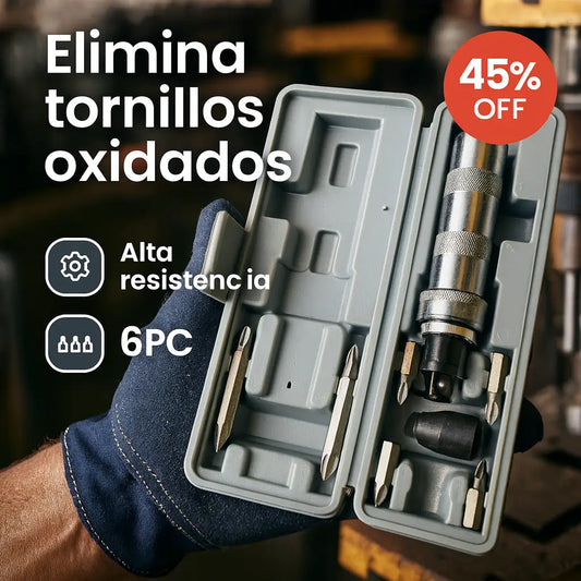 MultiFix Pro™ –  Afloja hasta los tornillos más rebeldes KIT6 Piezas