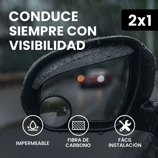 Visión360™ – Retrovisor 2x1 con protección contra lluvia y puntos ciegos