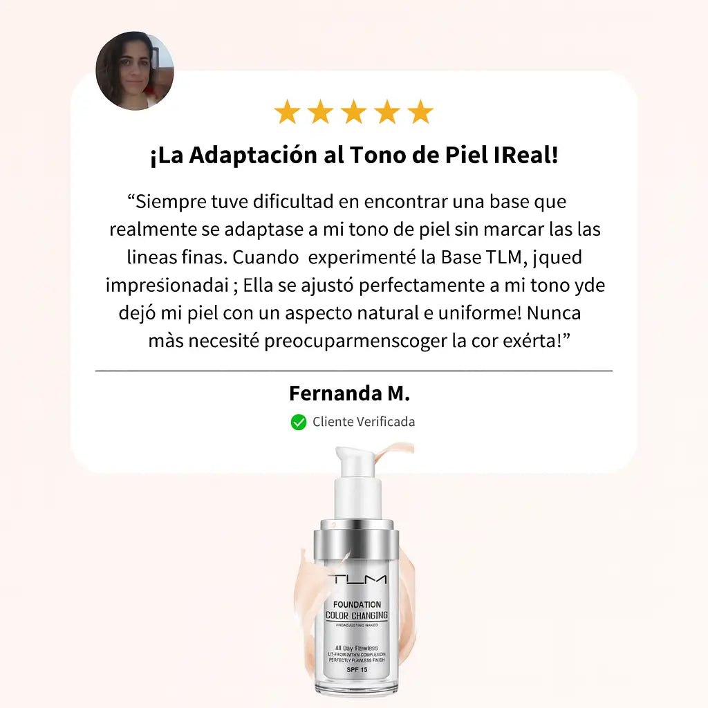 SkinMatch™ – La base 4 en 1 que se ajusta mágicamente a tu piel.