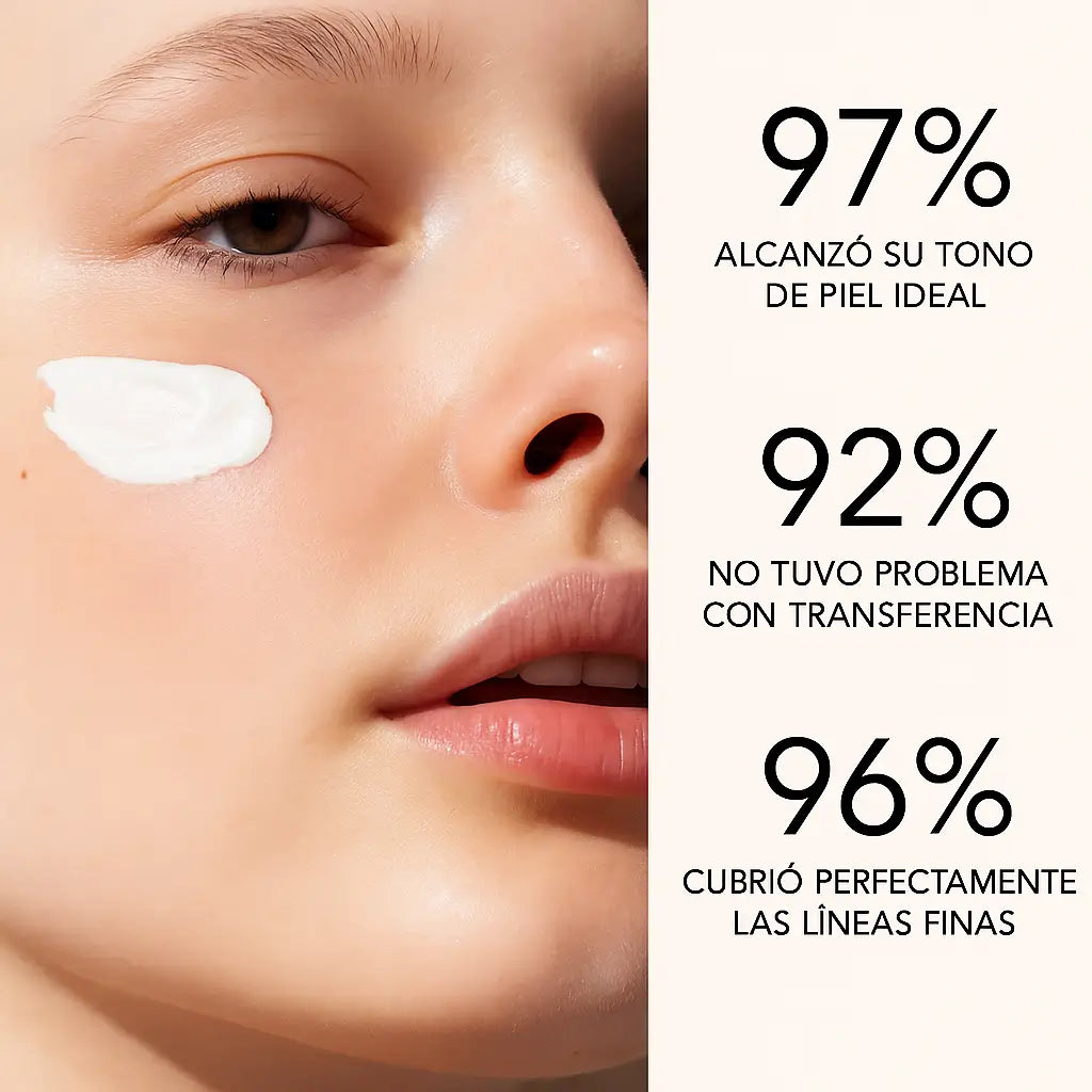 SkinMatch™ – La base 4 en 1 que se ajusta mágicamente a tu piel.