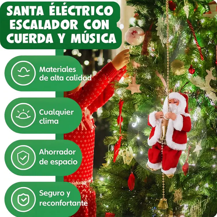 ¡El Papá Noel que trepa y suena! La decoración navideña que mueve tu hogar