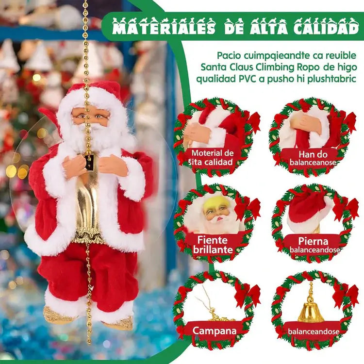 ¡El Papá Noel que trepa y suena! La decoración navideña que mueve tu hogar