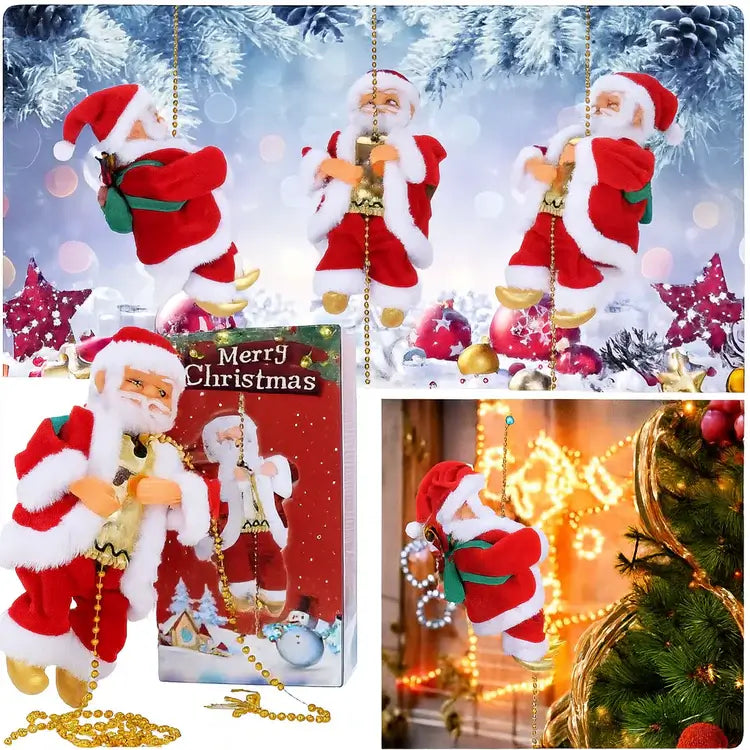 ¡El Papá Noel que trepa y suena! La decoración navideña que mueve tu hogar