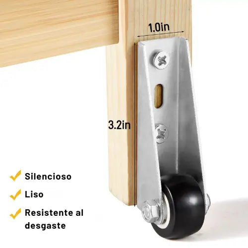 SlidePro™ – ¡PROMO 2x1! Paga 2 y Lleva 4 Ruedas de Perfil Bajo para Muebles