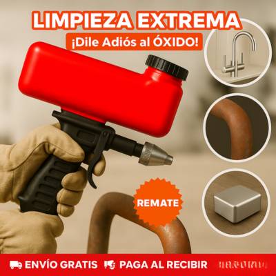 Pistola Portátil de Arena Elimina El Oxido Rapido Y Facil