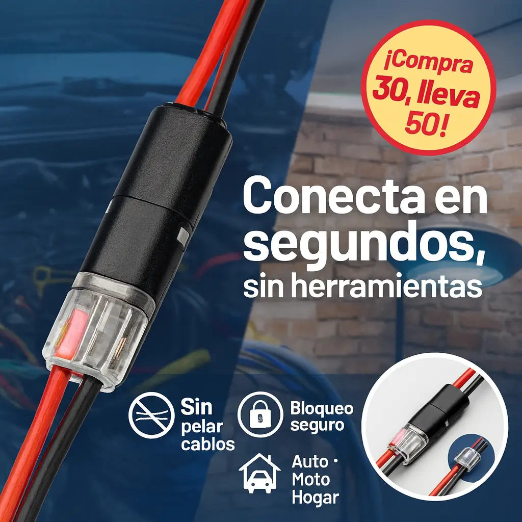 ConectaPro™ – Pack x30 + 20 de regalo bloqueo seguro y conexión rápida