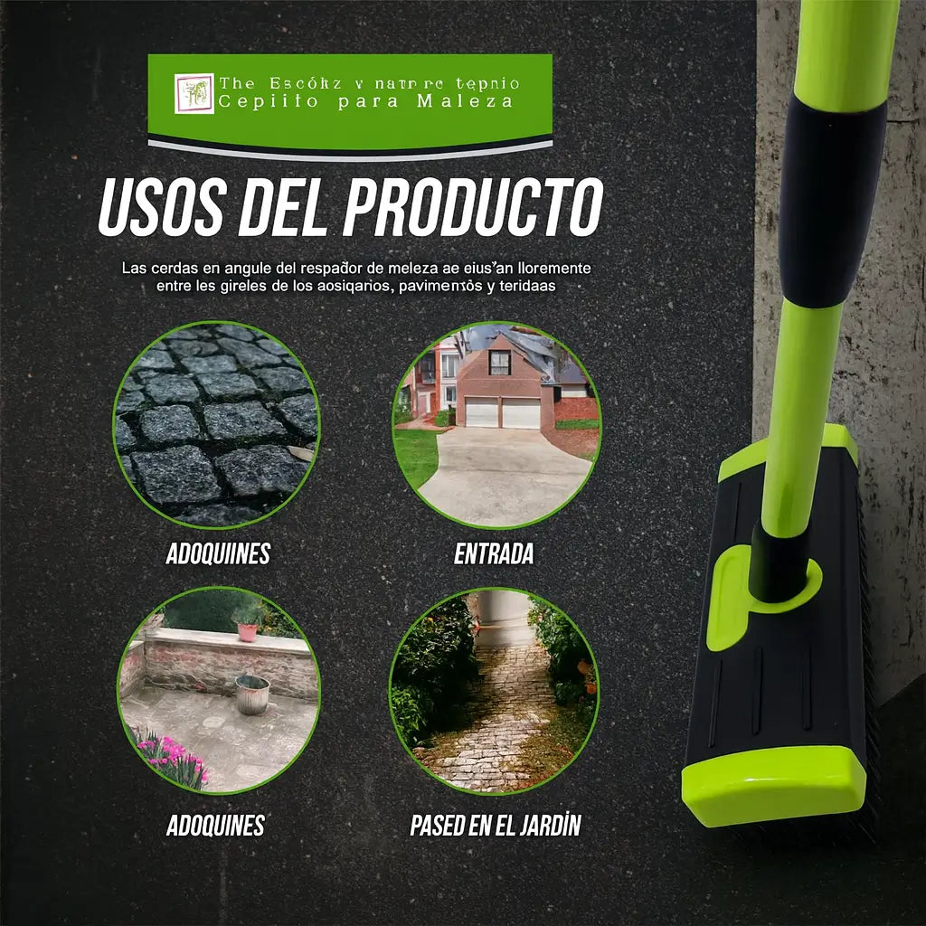 MalezaZero™Cepillo 3-en-1 para patios impecables