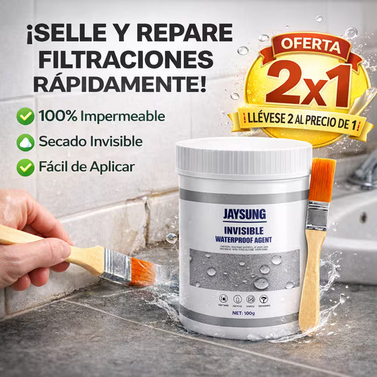 IRON SEAL® – 2x1 Impermeabilizante Profesional para Filtraciones y Grietas color transparente