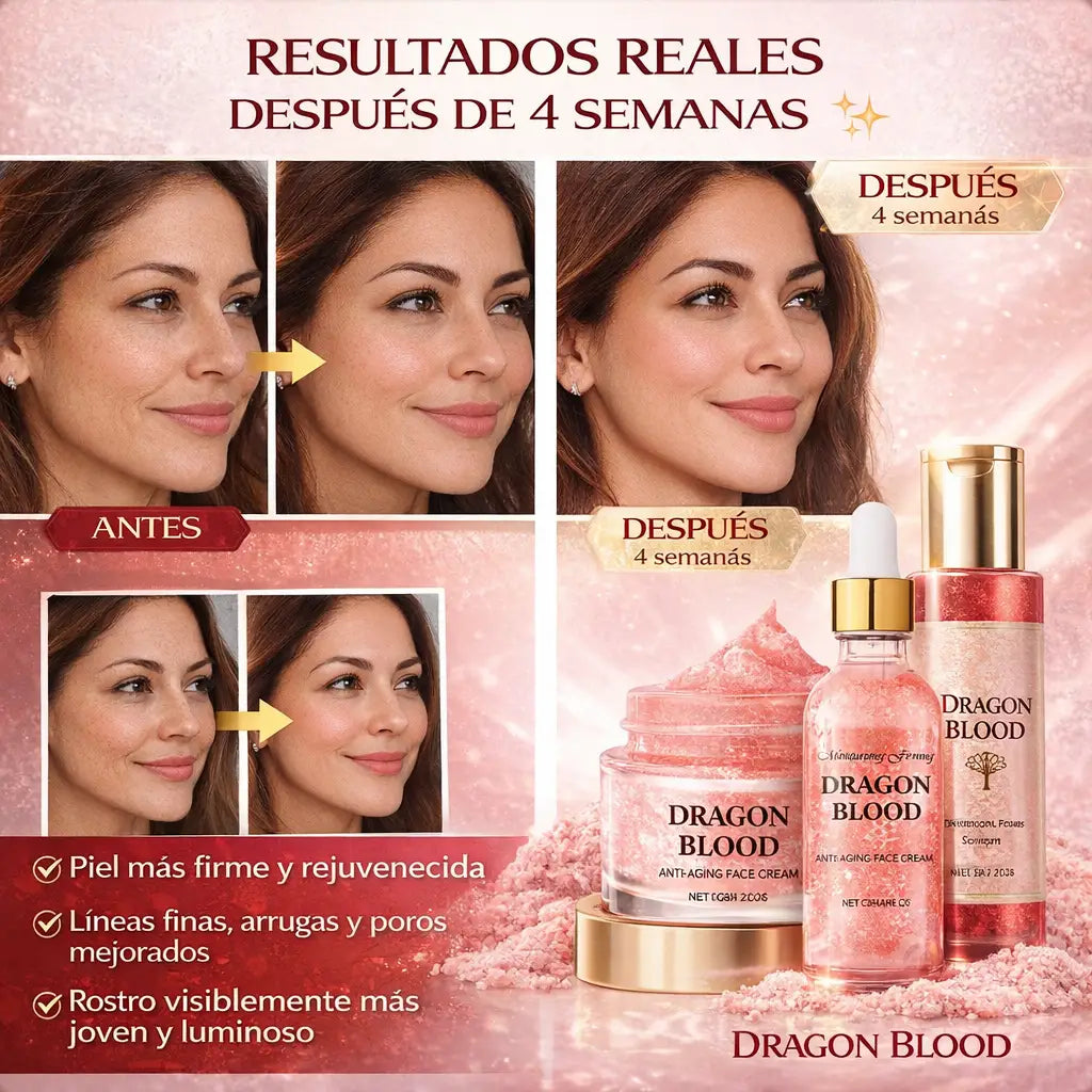 Kit Sangre de Dragón 3 en 1: Hidratación Profunda + Piel Más Luminosa (Día y Noche)