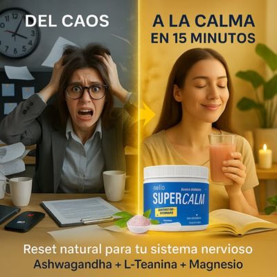 SuperCalm Bebida Relajante Combate el estrés y el cansancio facil y rapido