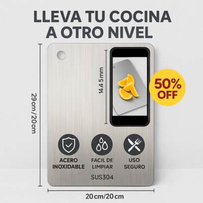 Tabla Importada de Corte de Titanio Premium Lleva tu Cocina a Otro Nivel